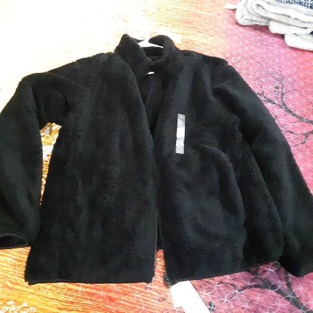 Fuzzy black jacket